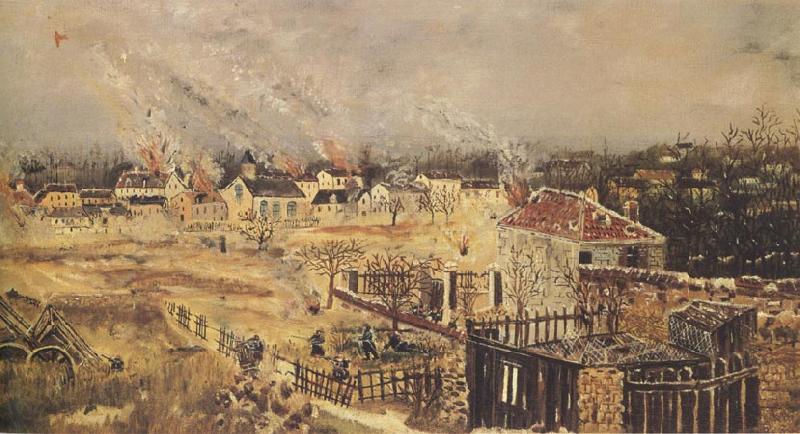 Henri Rousseau The Battle of Champigny Norge oil painting art